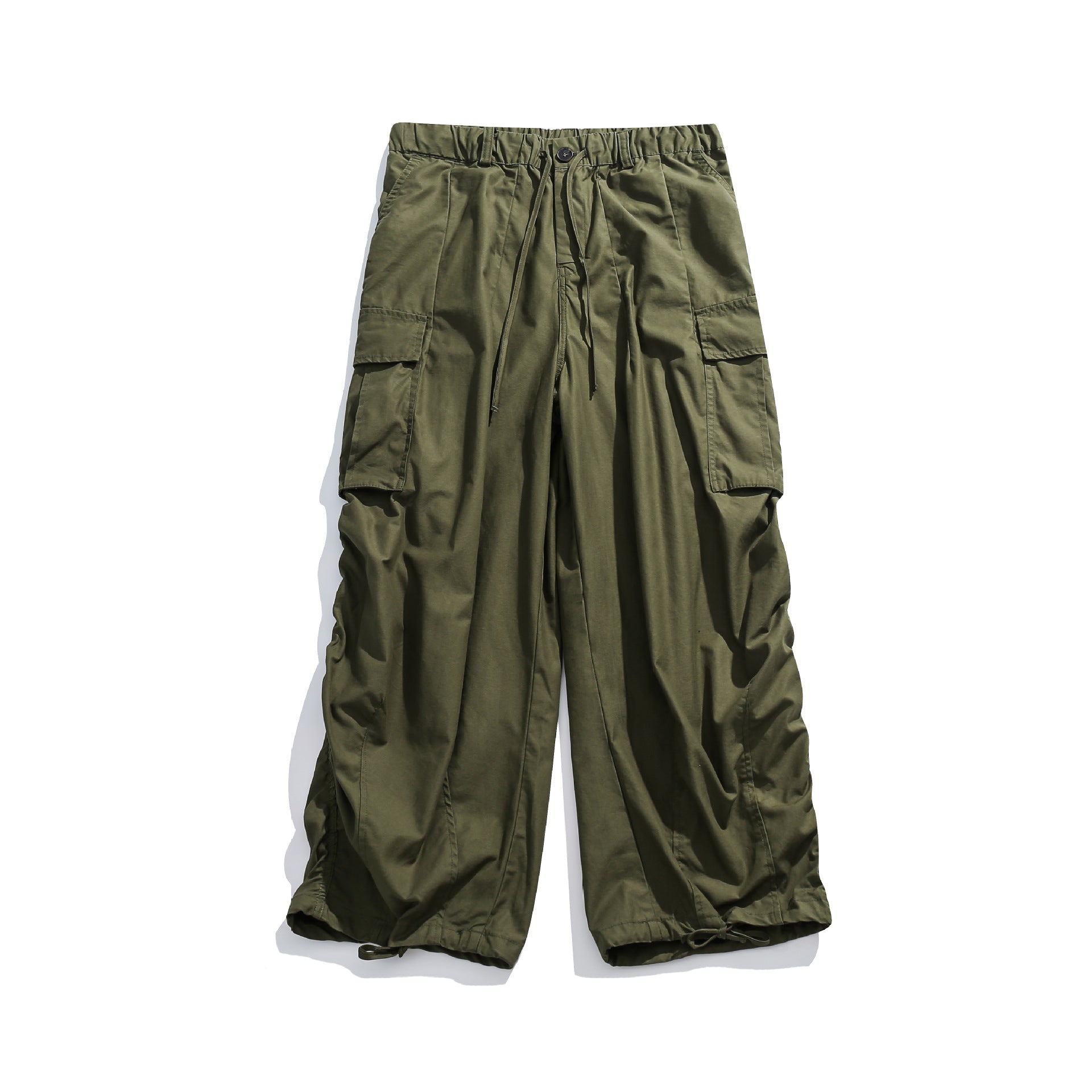 Ladies Wide Cargo Culotte with elastic drawstring waistband and hem cord Chichicherry