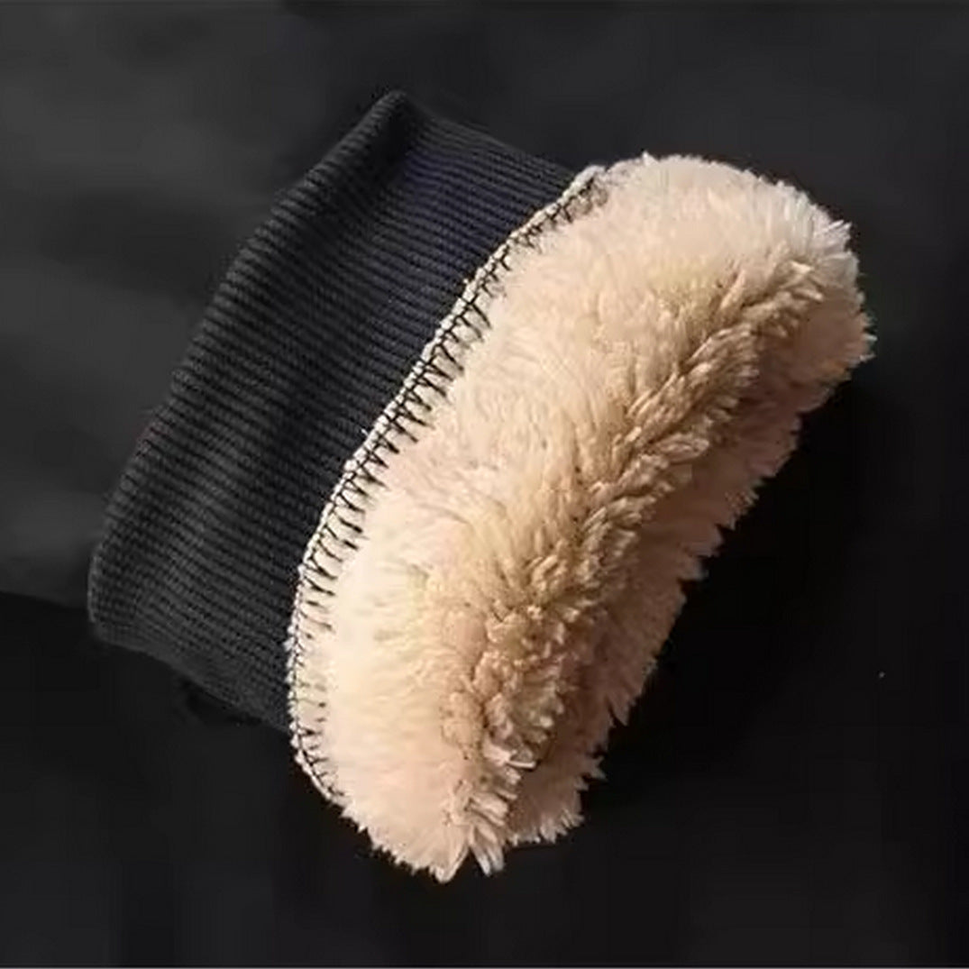 Men's Lined Crew Neck Sweatshirt with Teddy Lining & Ribbed Cuffs Chichicherry