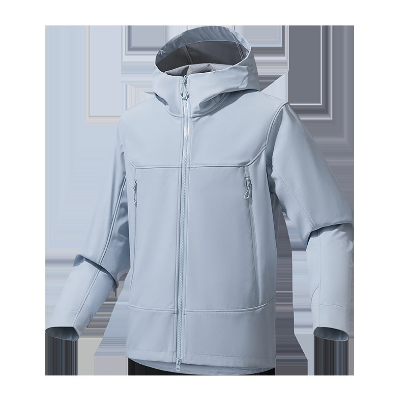 Men's Softshell Hoodie with Stretch, wind and water-repellent membrane and two-way zipper Chichicherry