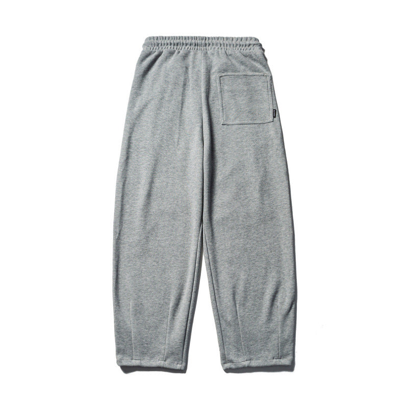 Men's Casual Sweatpants with High Elastic Waistband, Drawstring and Light Tapered Cut Chichicherry