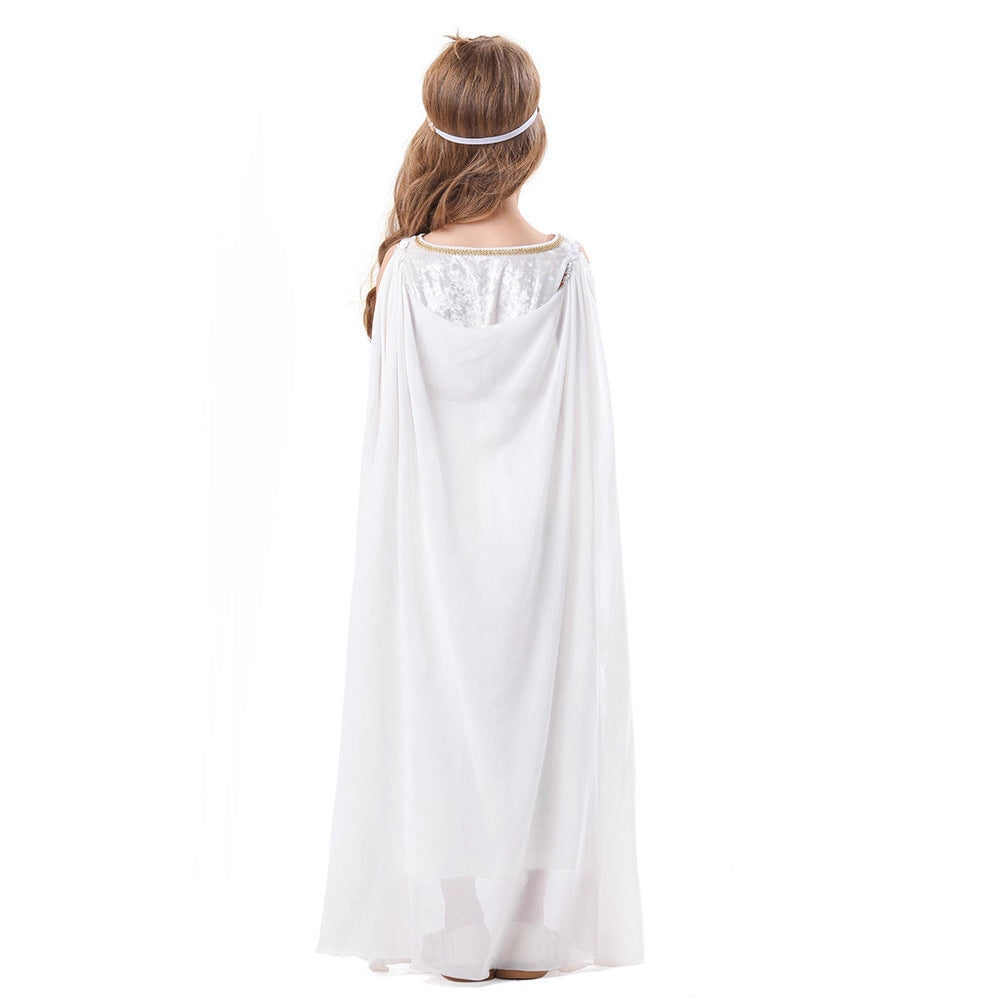 Ladies mythological costume dress with flowing cape Chichicherry