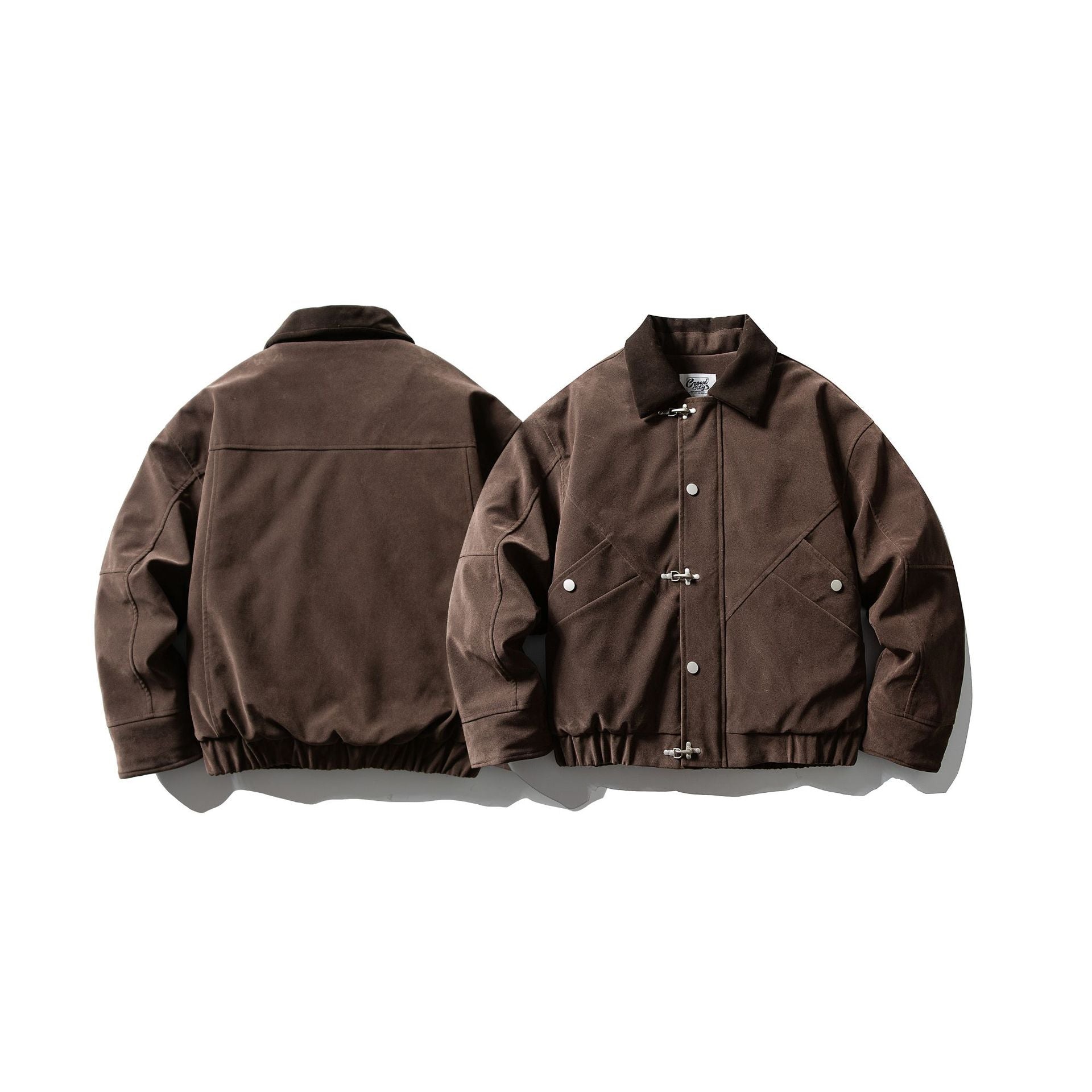 Men's short blazer made of canvas with toggle fastenings and elastic hem Chichicherry
