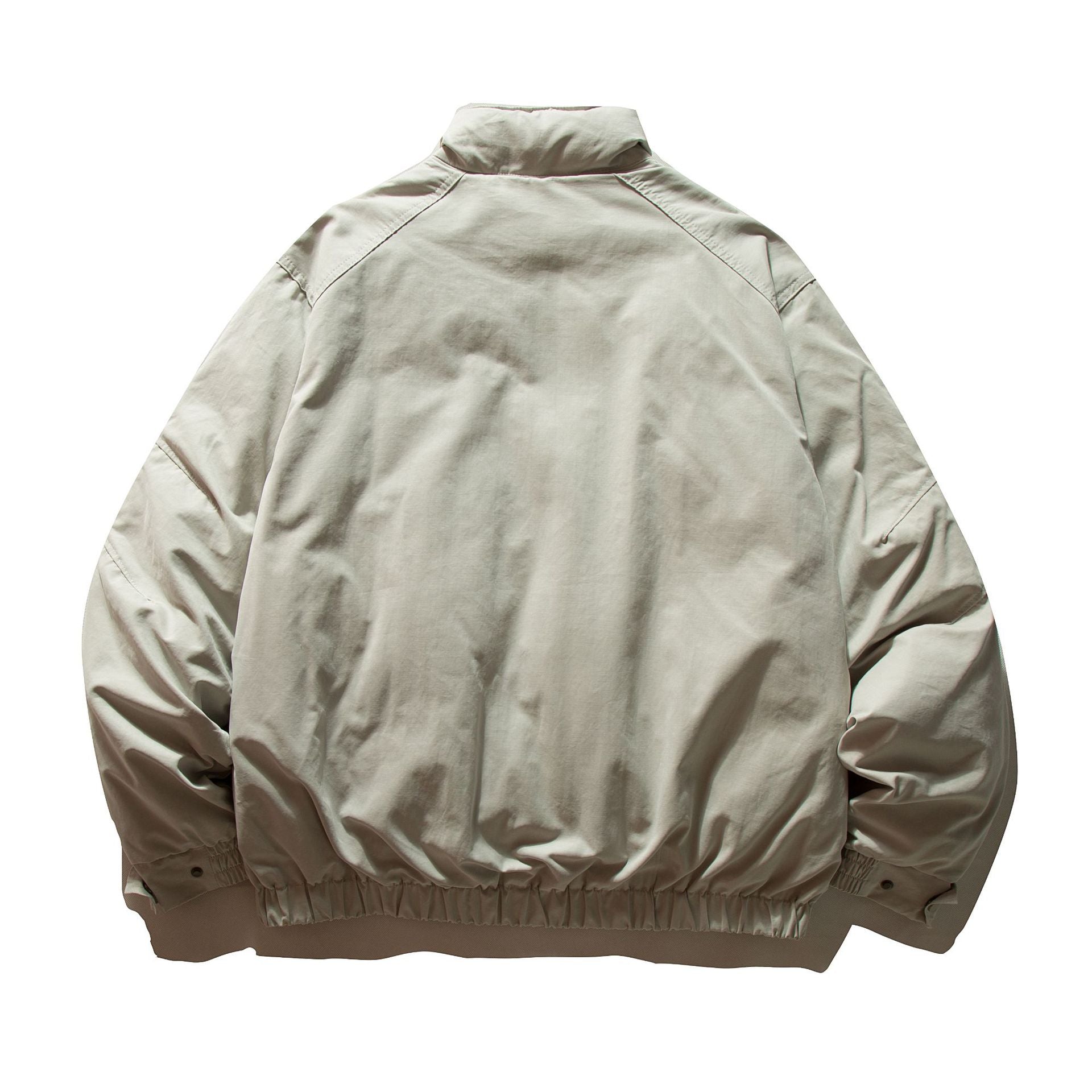 Men's padded bomber jacket with high stand-up collar and elastic hem Chichicherry