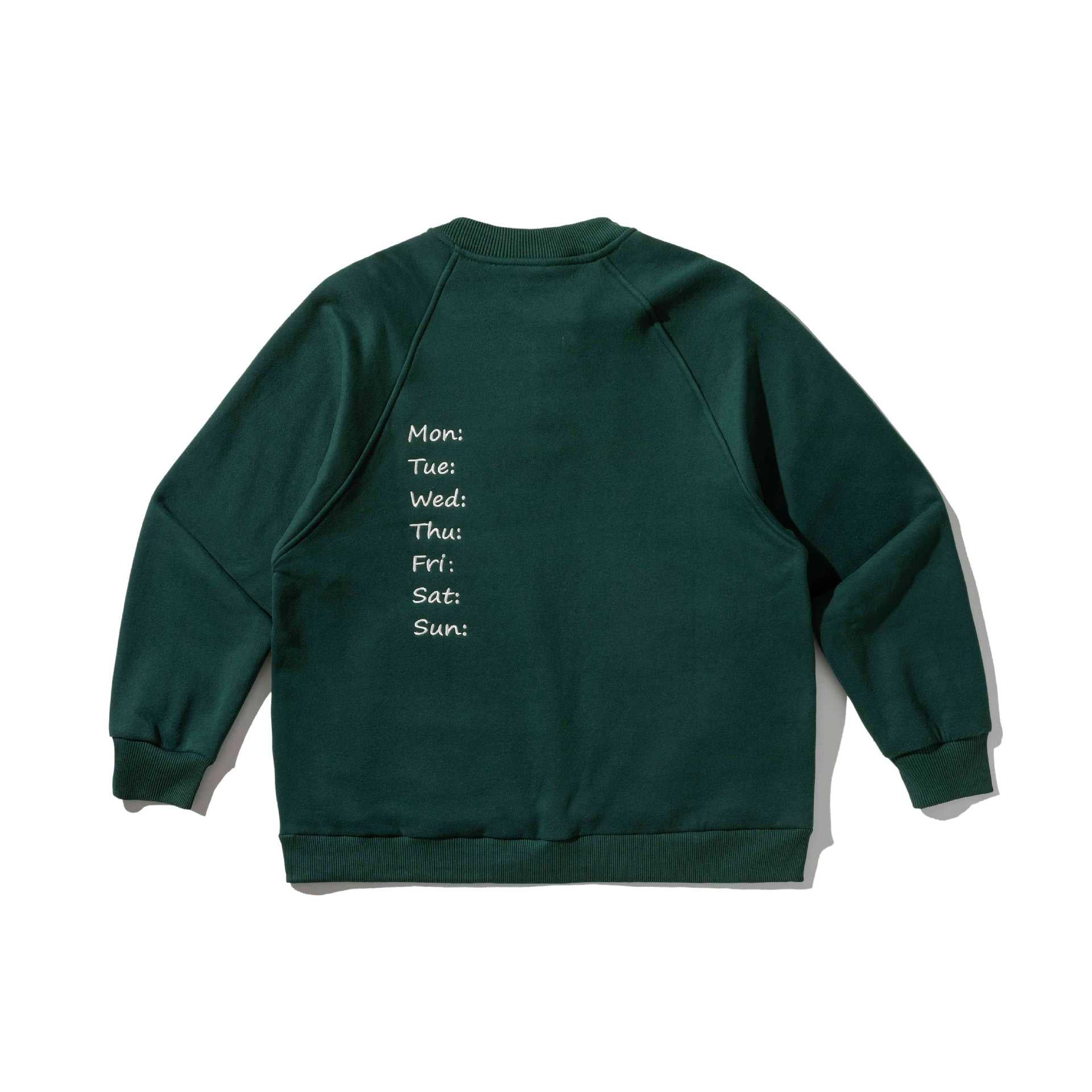 Men's sweatshirt with button placket in Henley style, raglan sleeves and patch round pockets Chichicherry