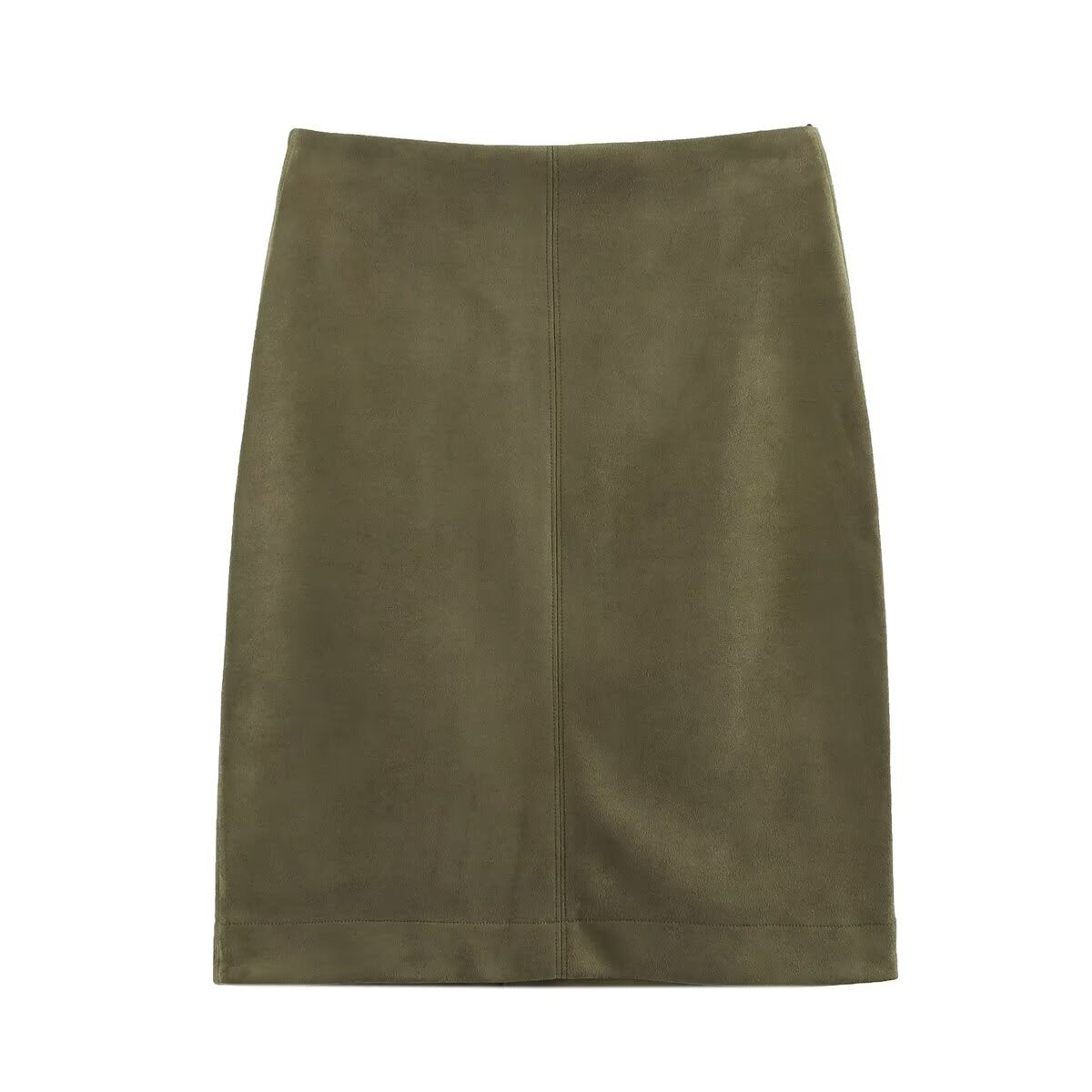 Women's two-piece velour-look set with oversized bomber jacket and fitted pencil skirt Chichicherry