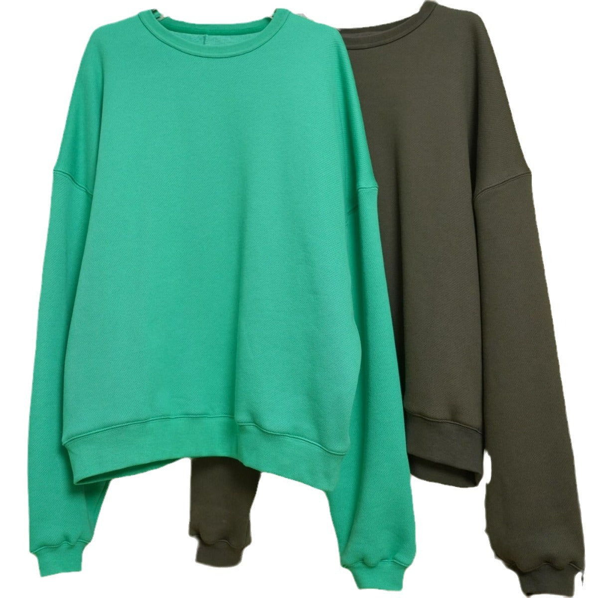 Women's Oversized Sweatshirt with Crew Neck and Relaxed Fit Chichicherry
