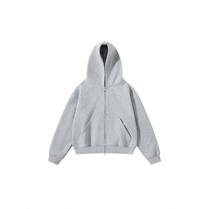 Unisex Oversize Hoodie with full zip and kangaroo pockets made of cotton fleece Chichicherry