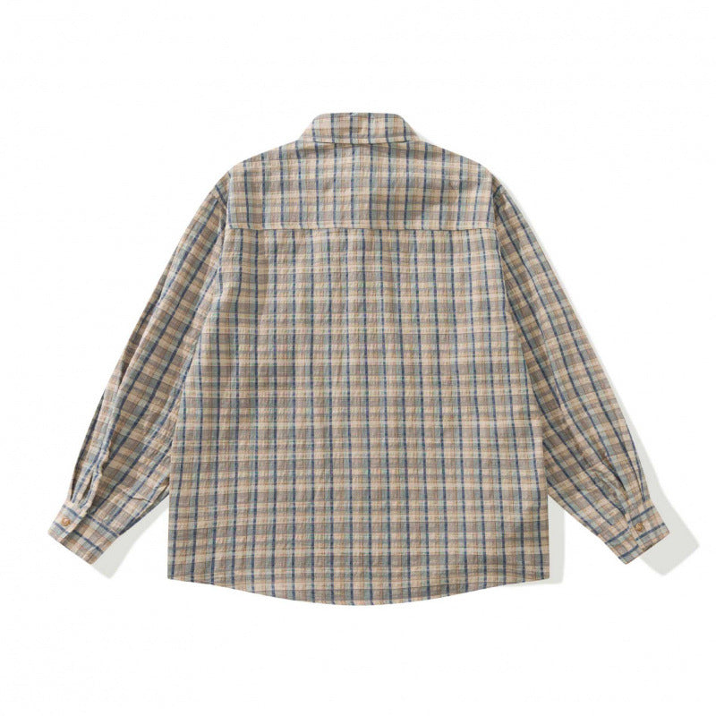 Unisex Boxy Overshirt made of cotton-linen blend with patch chest pockets Chichicherry