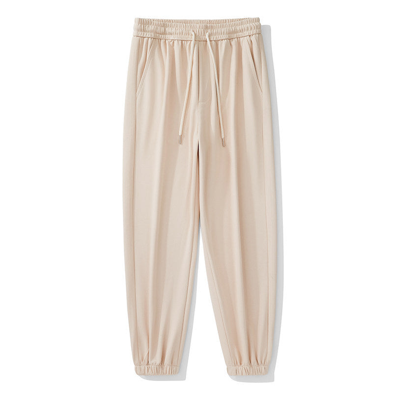 Men's Loose Fit Sweatpants with Elastic Waistband, Drawstring and Cuff Hem Chichicherry