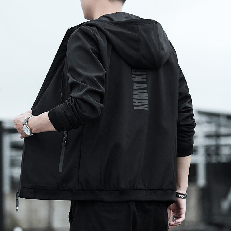 Men's Urban Softshell Hoodie with Taped Seams, Adjustable Hood and Zipper Pockets Chichicherry