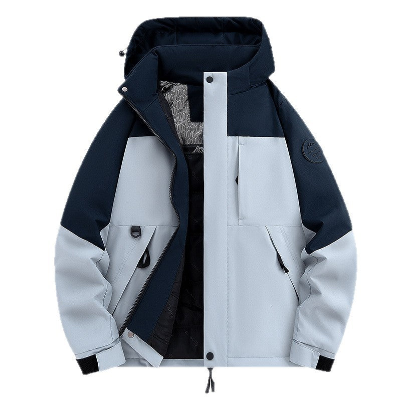 Men's Waterproof and Breathable Softshell Outdoor Jacket Chichicherry