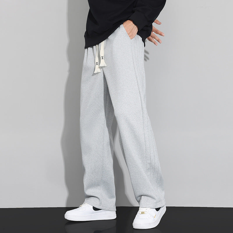 Men's loose-fitting lounge joggers with cotton fleece lining and adjustable drawstring Chichicherry