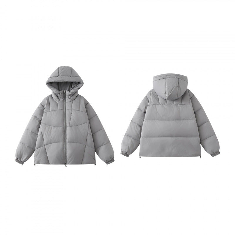 Unisex Padded Hooded Jacket in Oversized Puffer Style Chichicherry