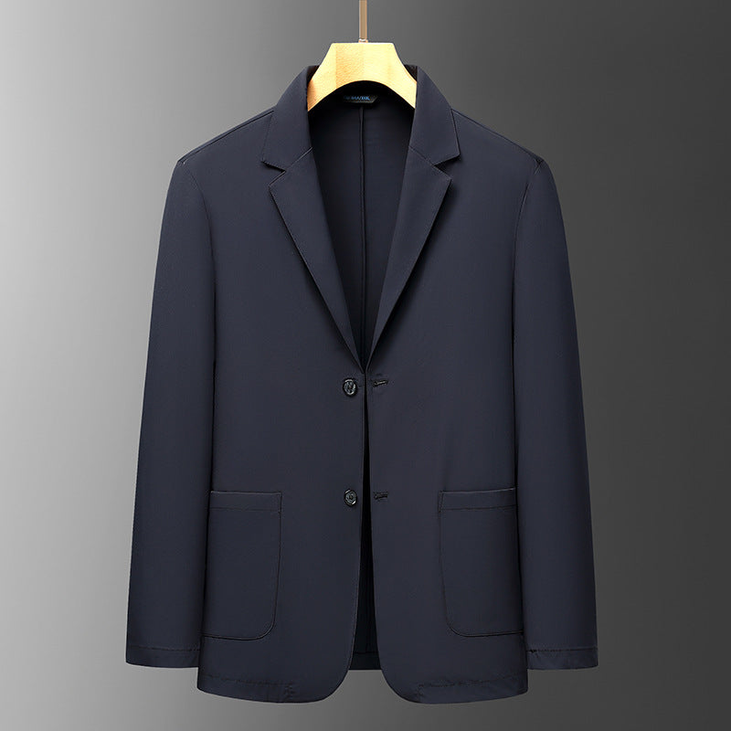 Men's Smart-Casual Travel Blazer made of Stretch-Travel Material with Patch Pockets Chichicherry