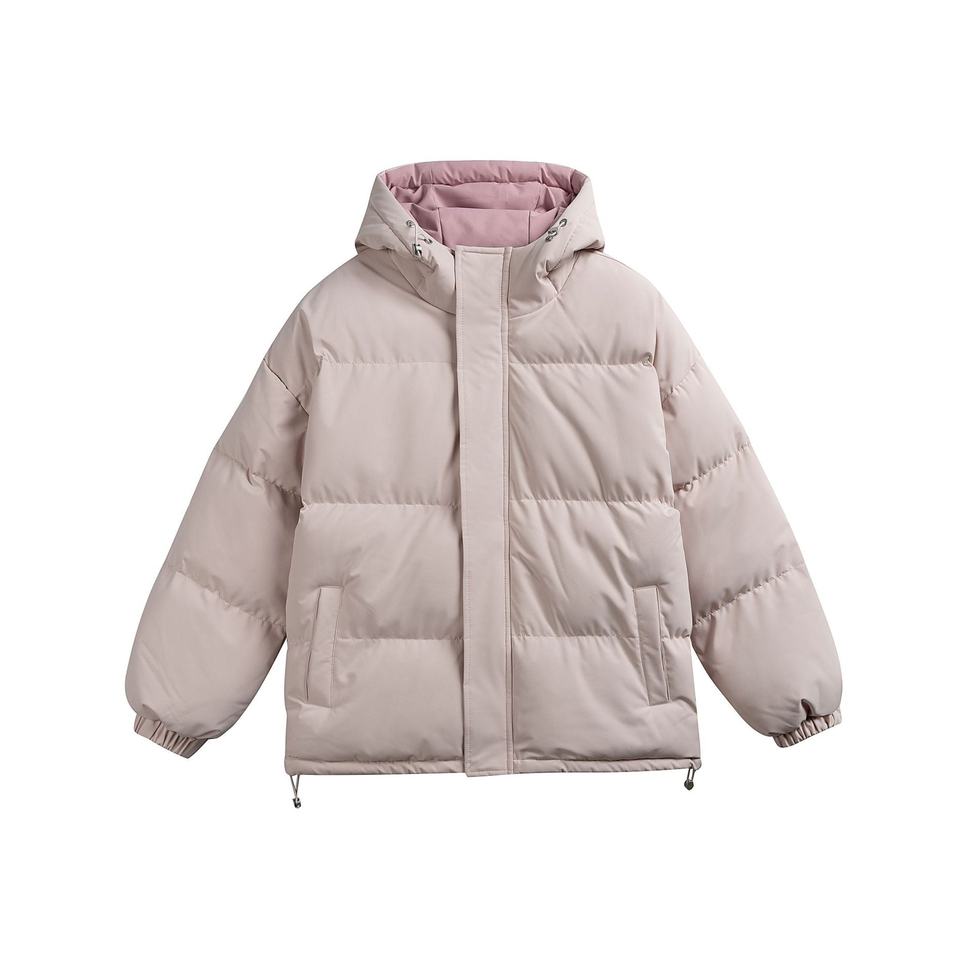 Ladies padded hooded quilted jacket in oversized puffer cut with drawstring waistband Chichicherry