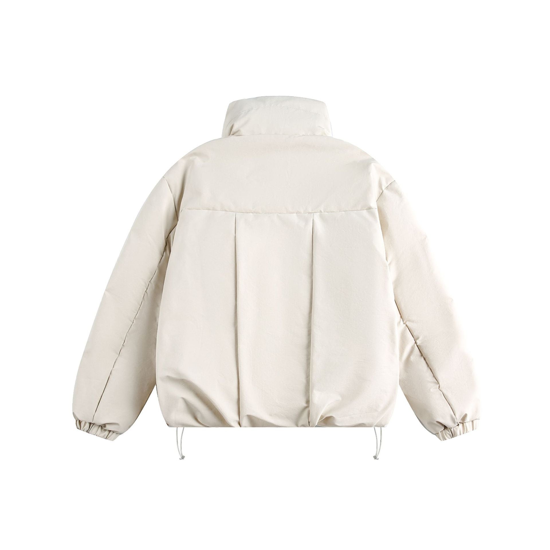 Men's short parka with high stand-up collar, padded thermal insulation and drawstring Chichicherry