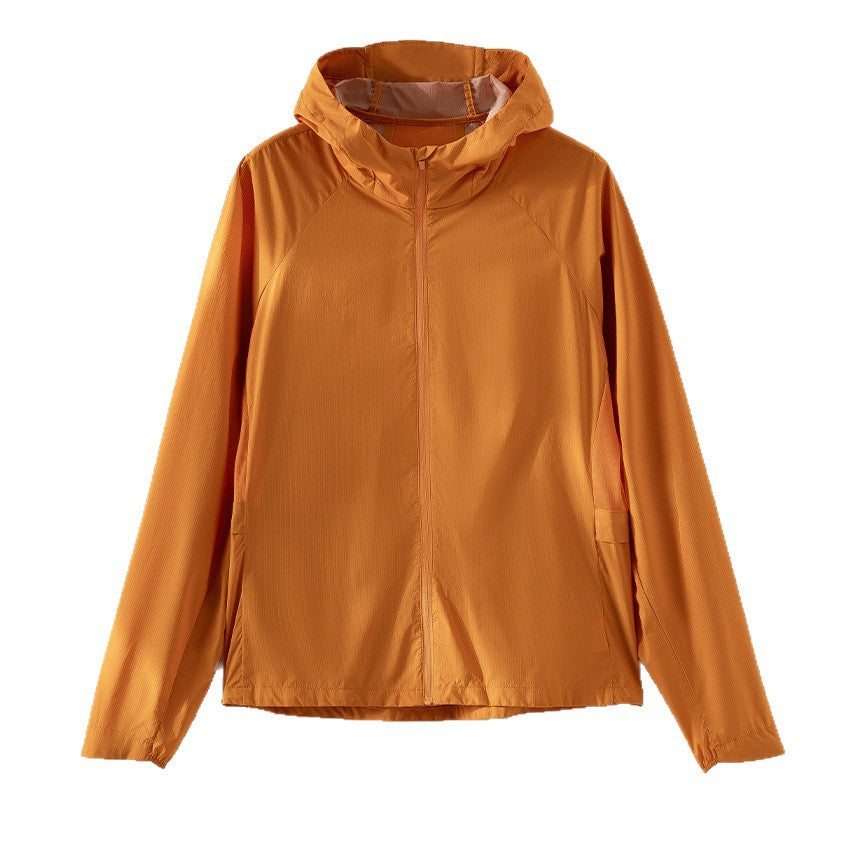 Women Lightweight Hooded Windbreaker made of Ripstop Microfiber with Full Zip Chichicherry