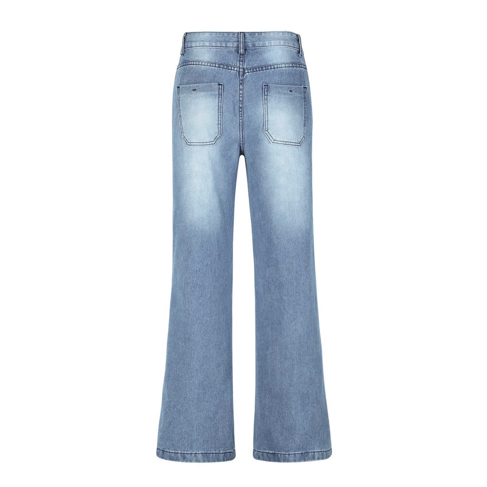 Women High-waisted wide Denim jeans in Palazzo cut Chichicherry