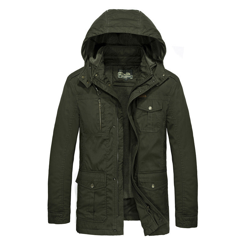 Men's field parka with teddy lining and adjustable hood Chichicherry