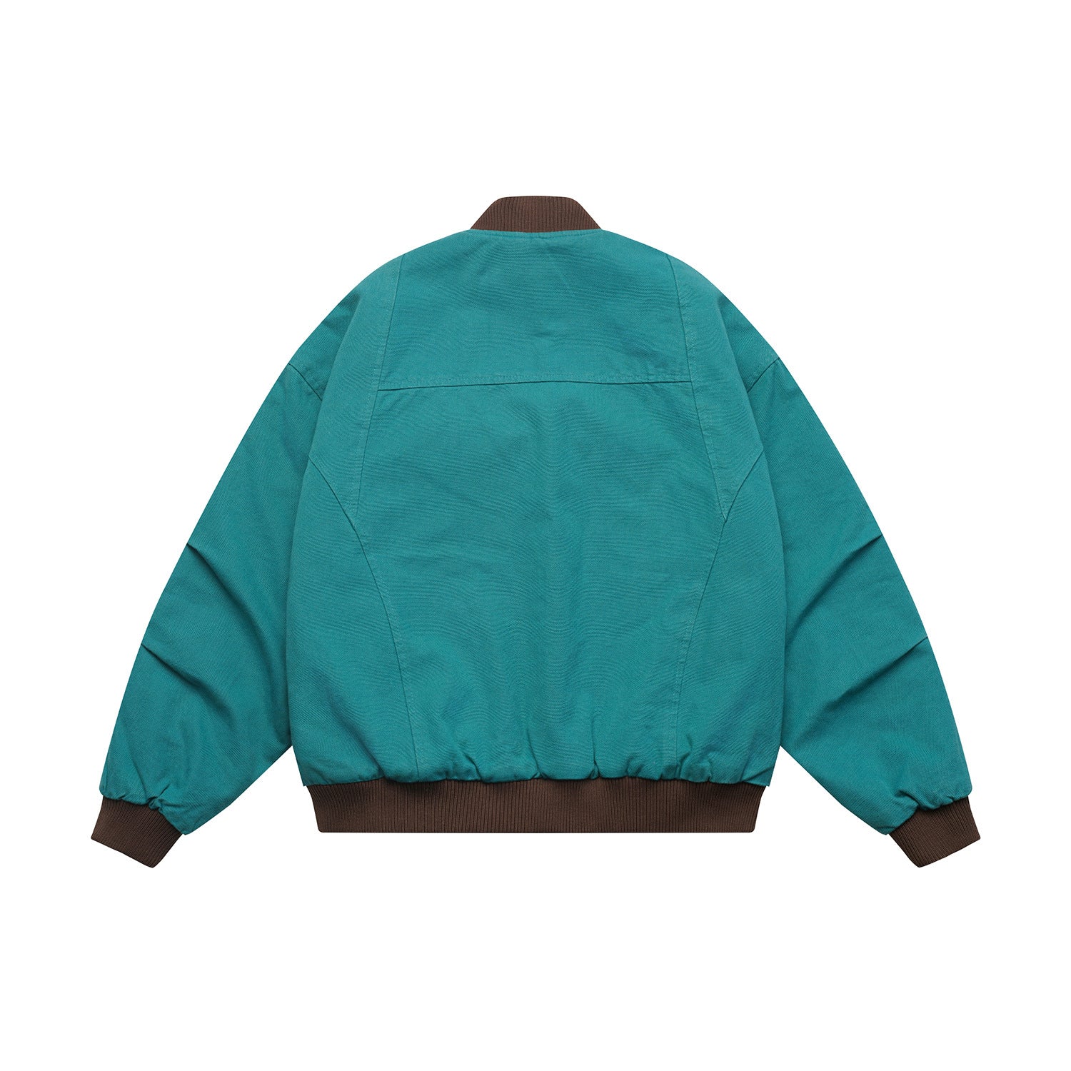 Unisex Lightly quilted oversized bomber jacket with ribbed collar and diagonally inserted pockets Chichicherry