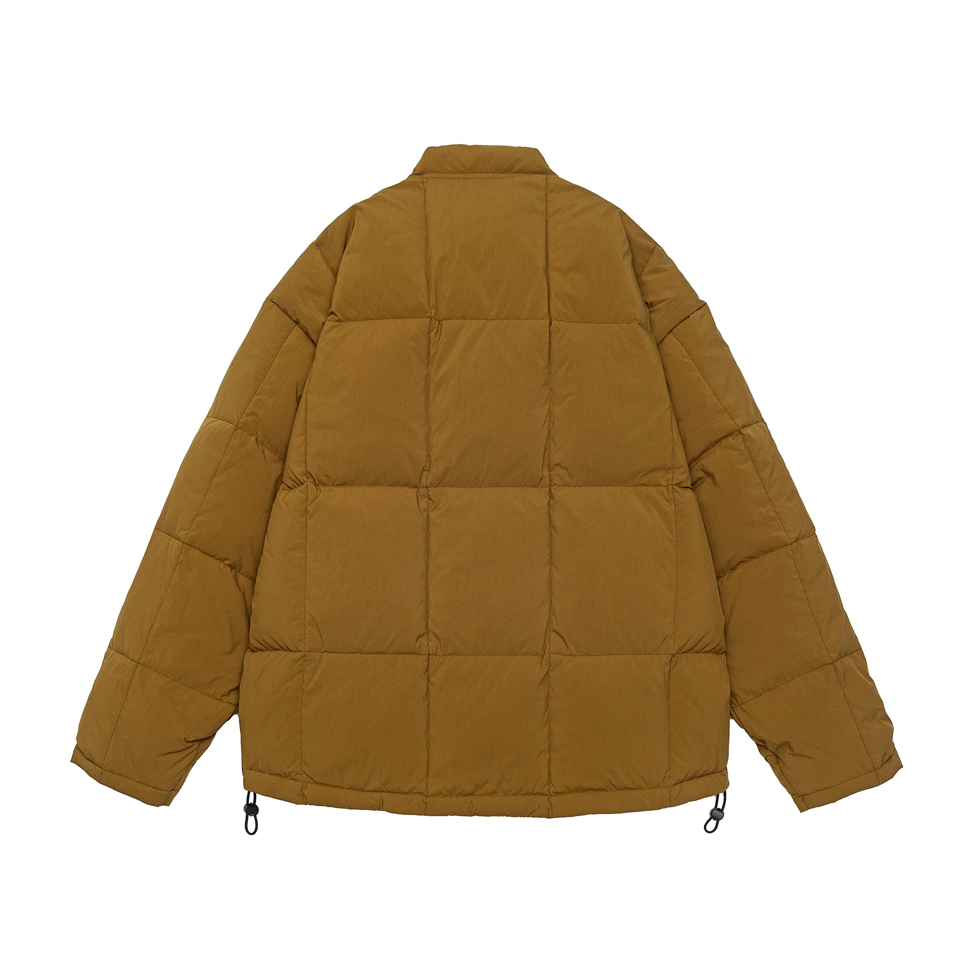 Men's Boxy quilted insulation jacket with stand-up collar, drawstring, and logo application Chichicherry