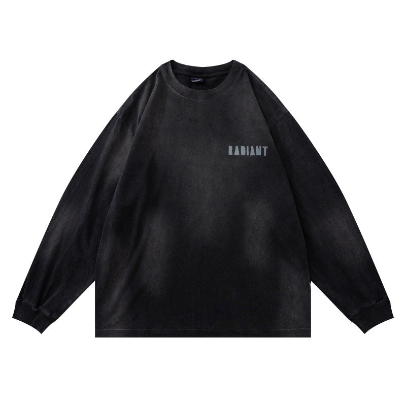 Unisex Oversize Sweatshirt with pigmented wash and subtle chest print Chichicherry