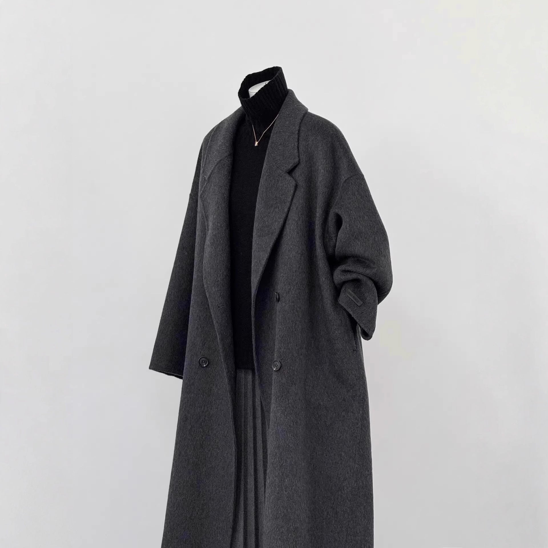 Women Oversized Wool Coat Chichicherry