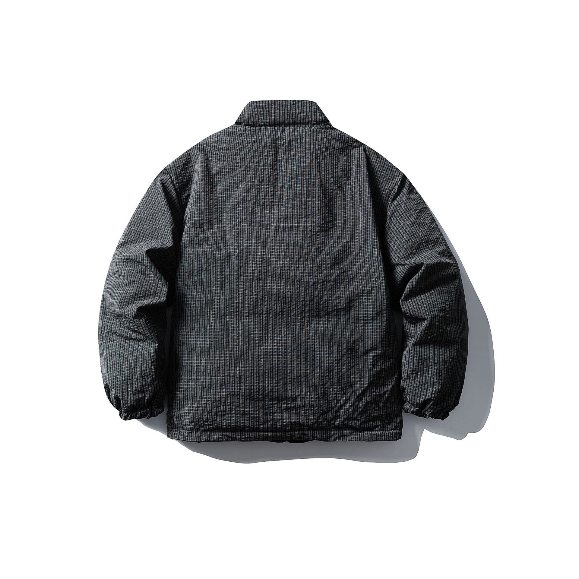 Men's Quilted Thermal Insulation Jacket with High Stand Collar Chichicherry