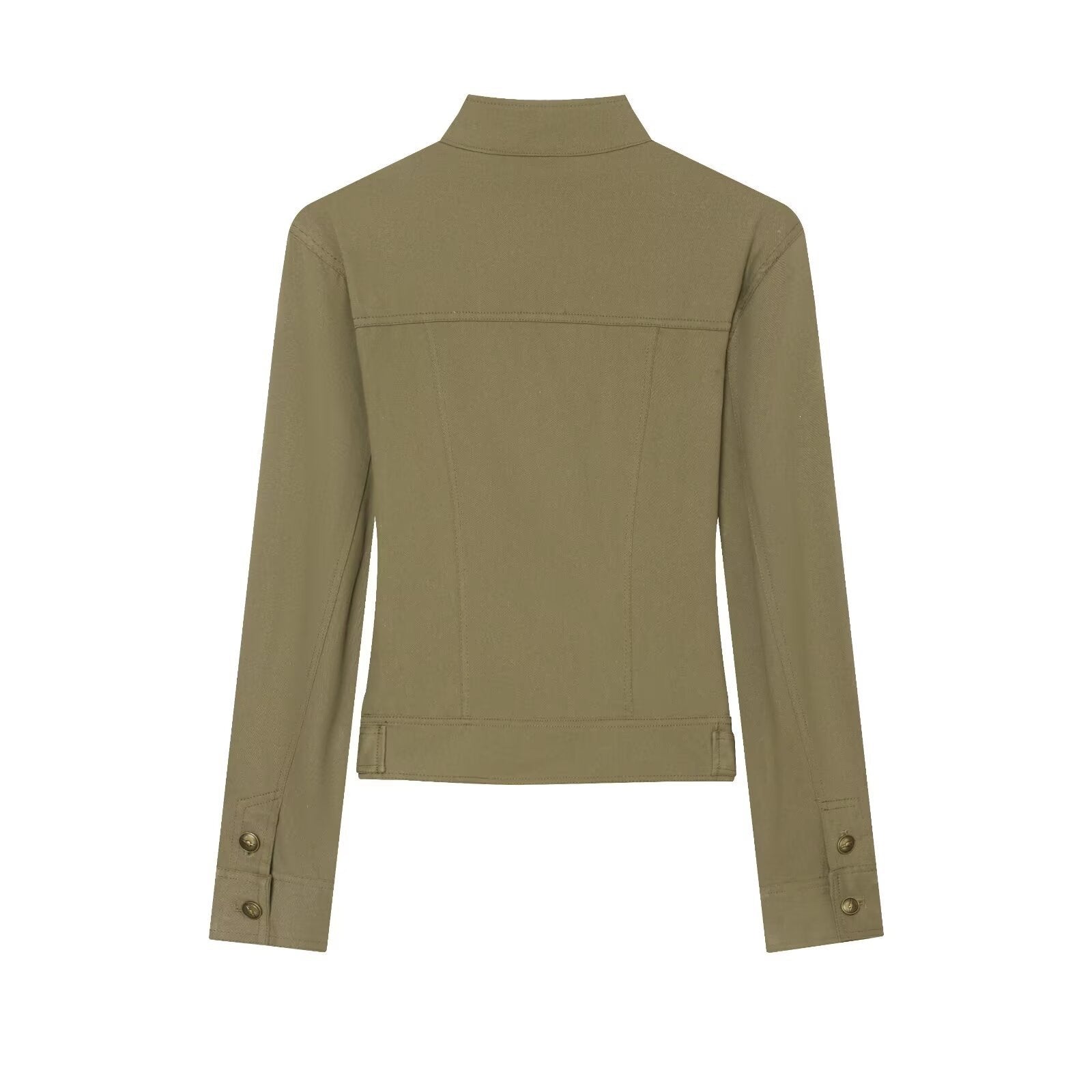 Ladies tailored field jacket in regimental style with stand-up collar and decorative stripes Chichicherry