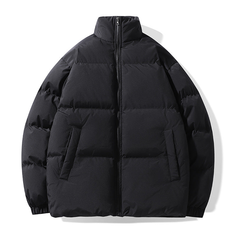 Men's short cut quilted winter jacket with high stand-up collar and padded thermo insulation Chichicherry