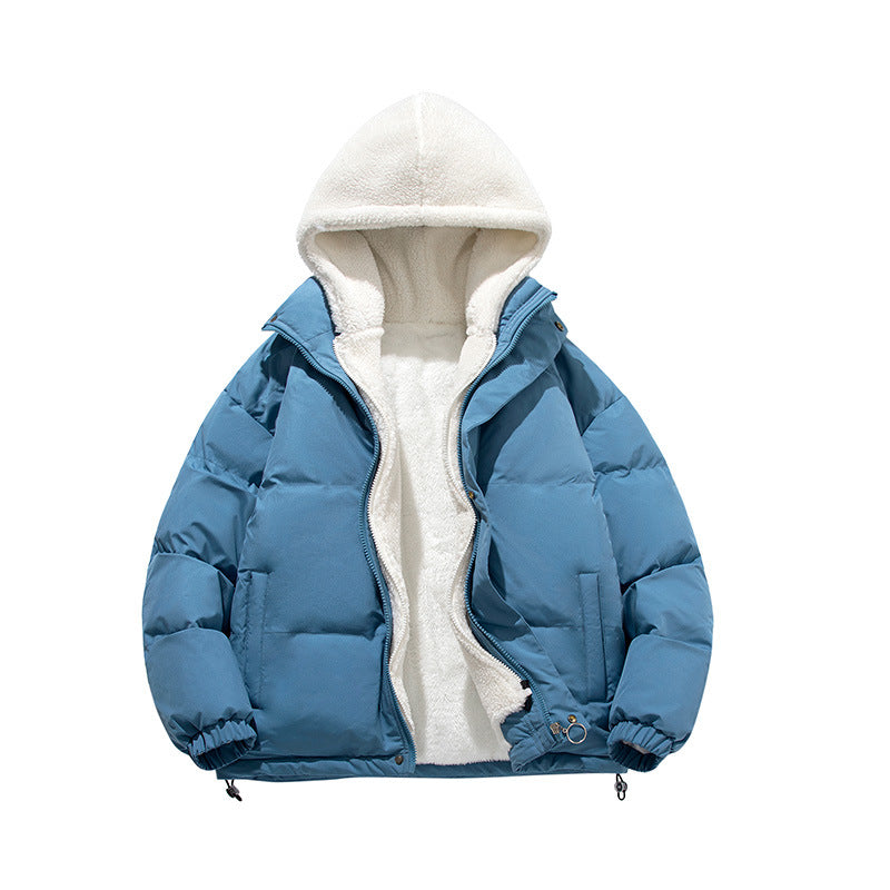 Unisex Padded Hoodie with Sherpa Lining and Adjustable Hem Chichicherry