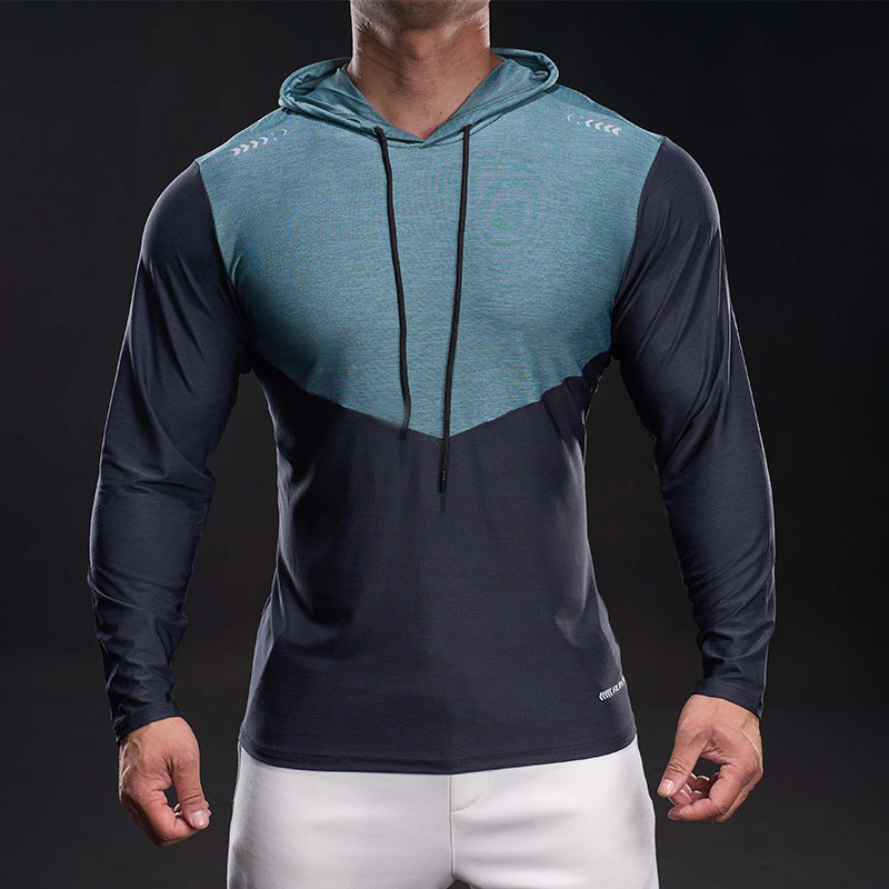 Men's Slim-Fit Training Hoodie with Breathable Stretch Material Chichicherry