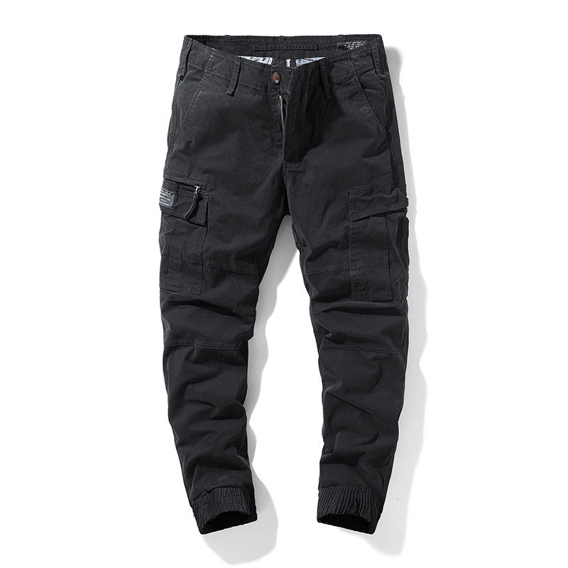 Men's robust Cargo Jogger Pants with elastic hem and multiple pockets Chichicherry