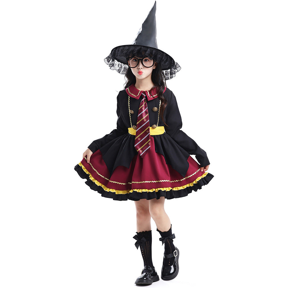Women's Witch Costume with Colorful Accents Chichicherry