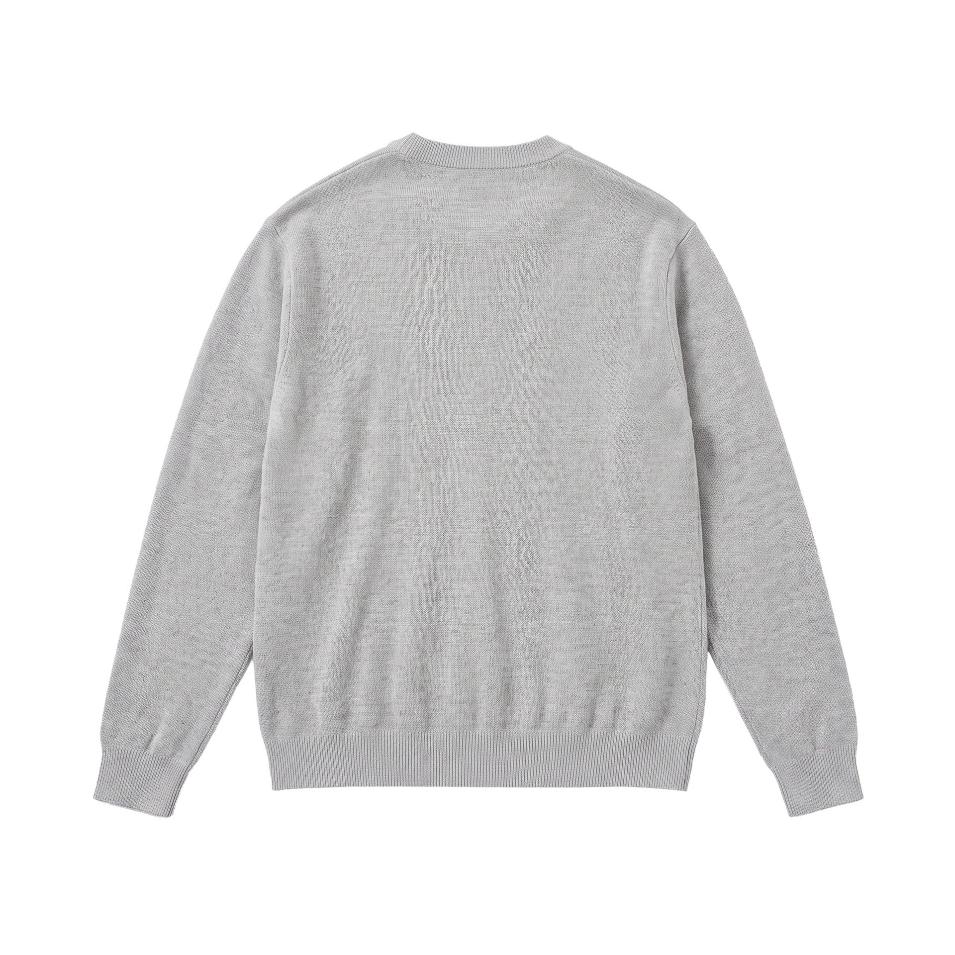 Men's Fine Crew Neck Sweatshirt made of Terry Fleece with Ribbed Hem