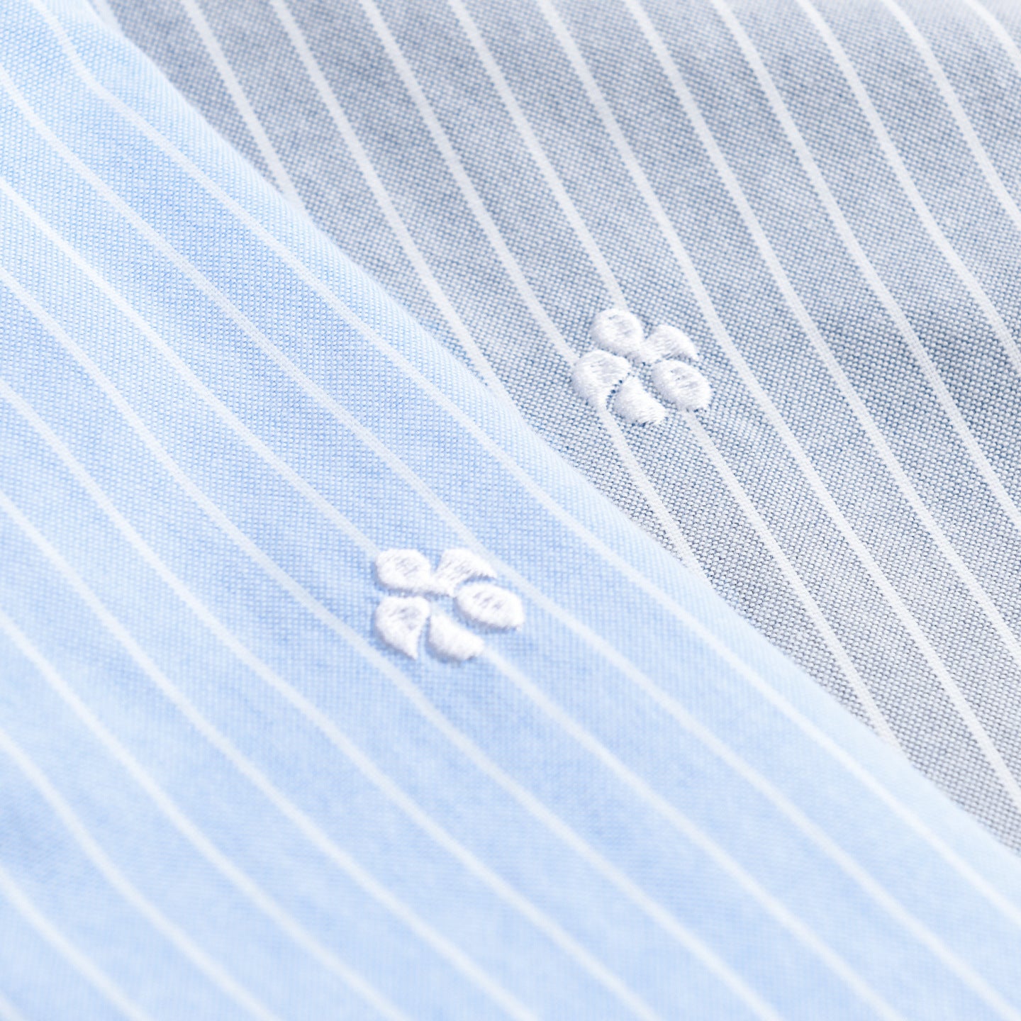 Men Striped Layering Shirt made of fine Oxford cotton fabric with a relaxed fit Chichicherry