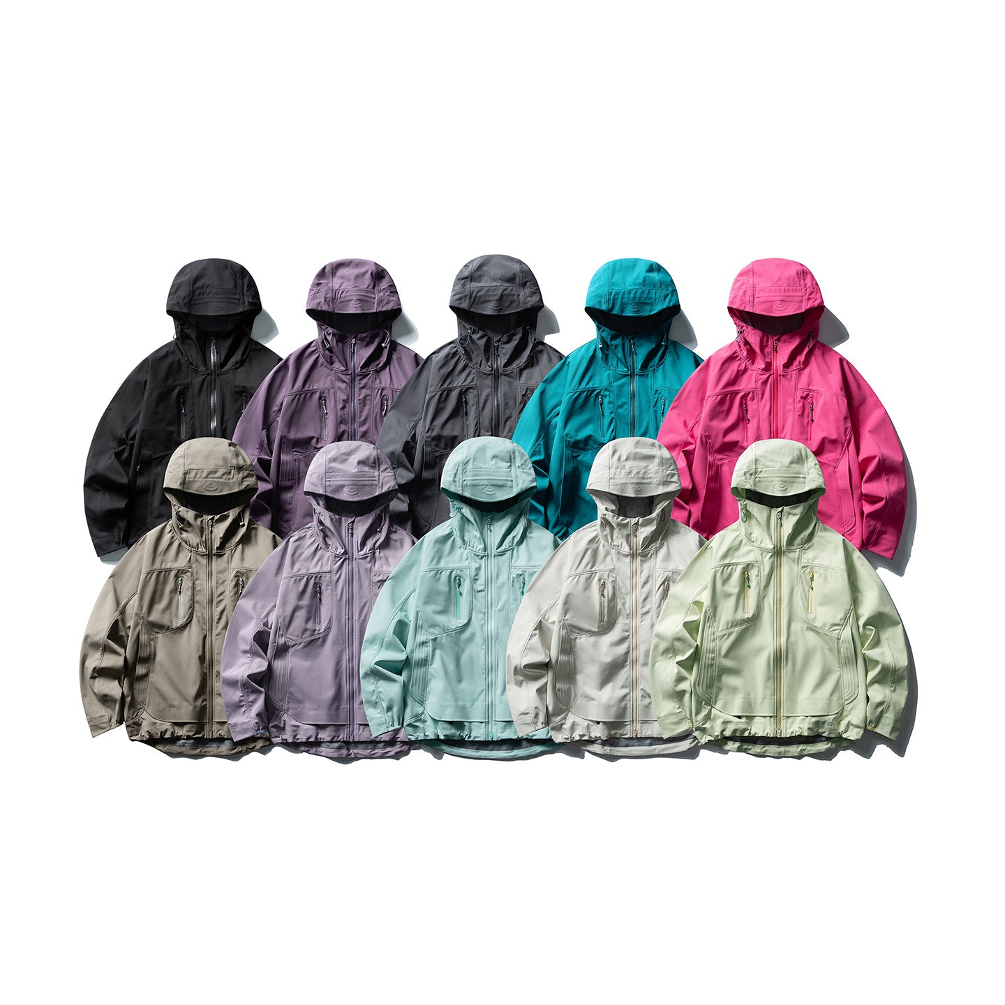 Women's water-repellent softshell jacket with hood and two-way zipper Chichicherry