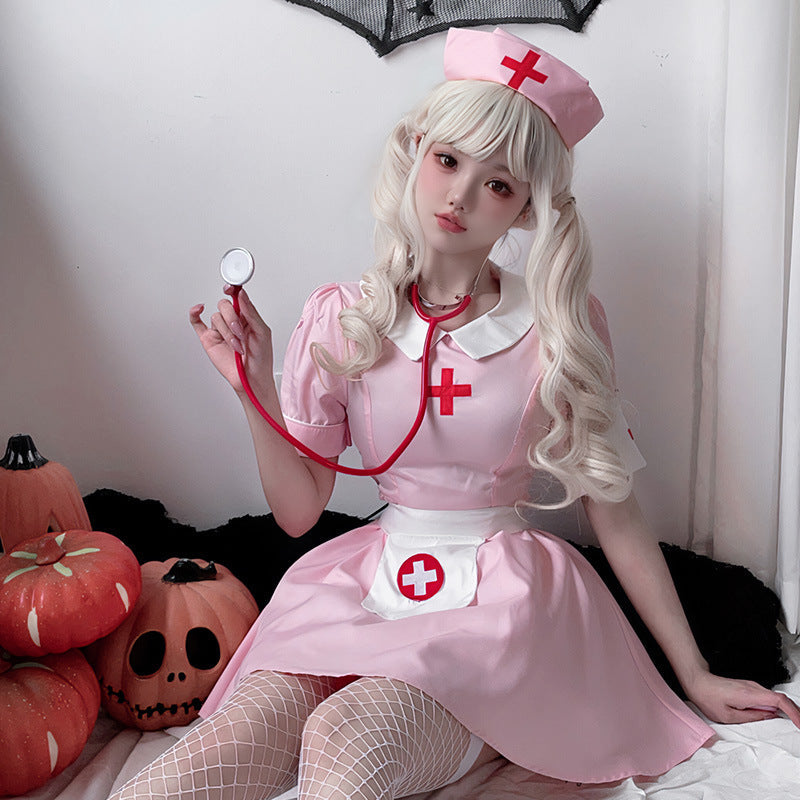 Women nostalgic nurse costume Chichicherry
