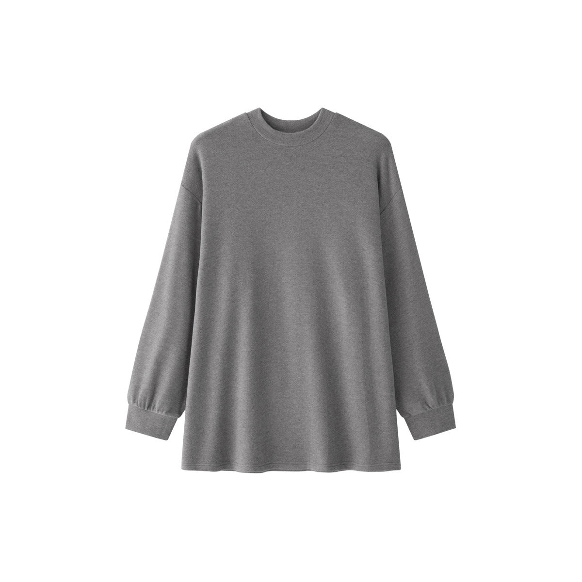 Ladies Oversized Long Sleeve with Stand-up Collar and Boxy Silhouette Chichicherry