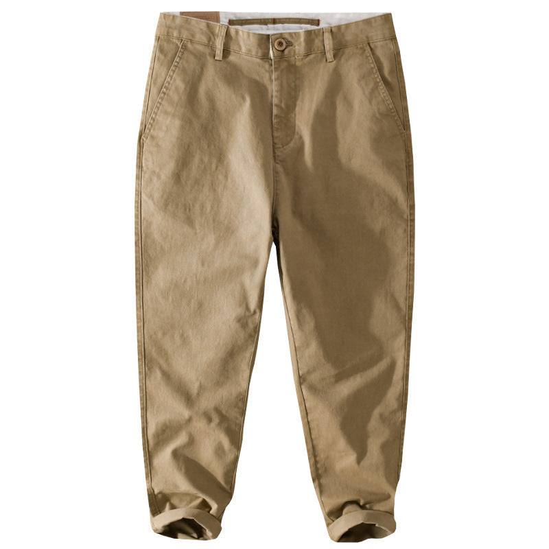 Men's tapered cotton chinos with a casual fit Chichicherry