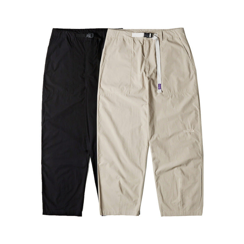 Unisex Light Technical Pants with Elastic Waistband, Integrated Adjustment Strap and Tapered Leg Opening Chichicherry