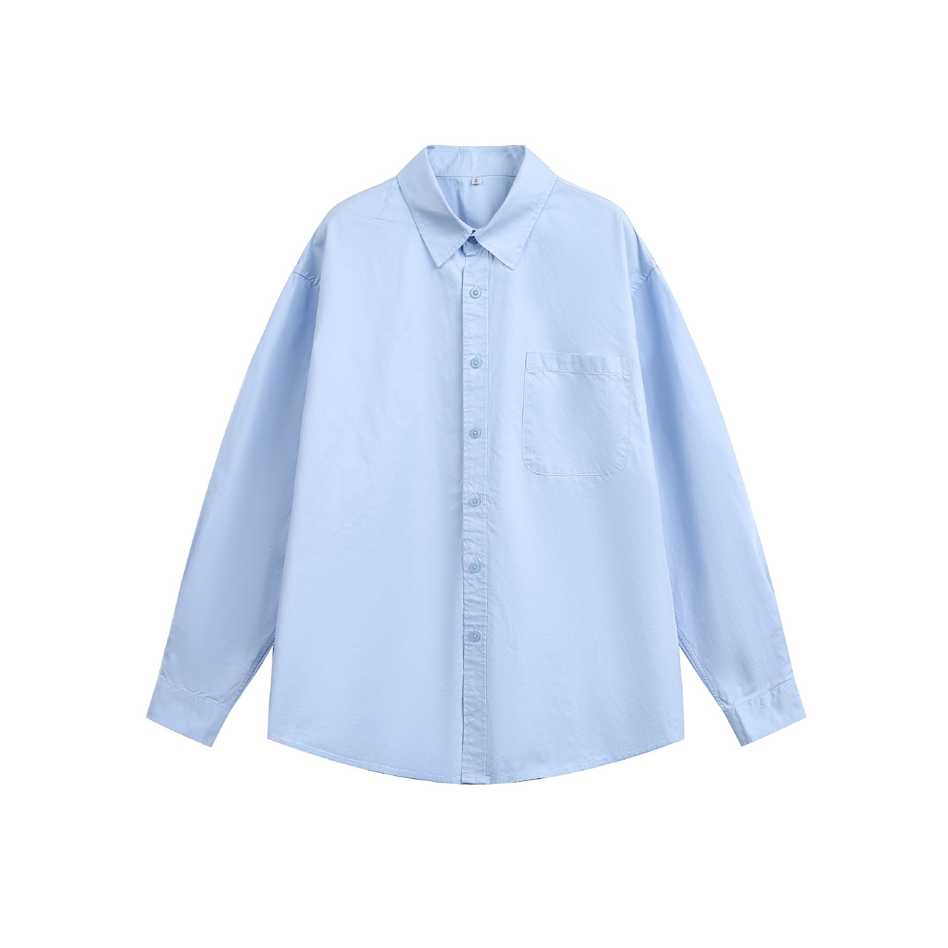 Women's Oversize Casual Shirt with Drop Shoulder and Chest Pocket Chichicherry