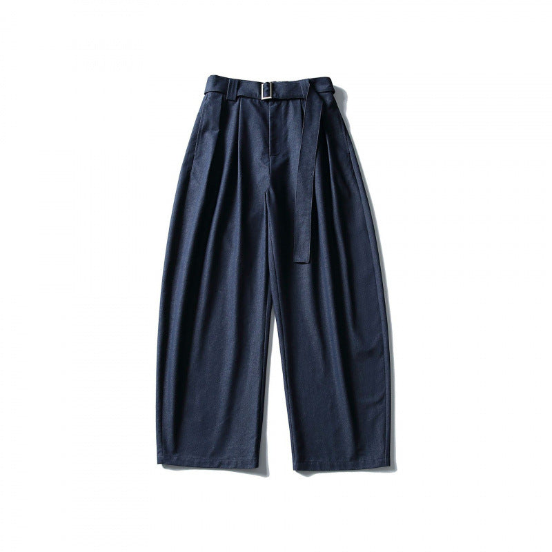 Ladies balloon pants with wide leg, high waistband and tie belt Chichicherry