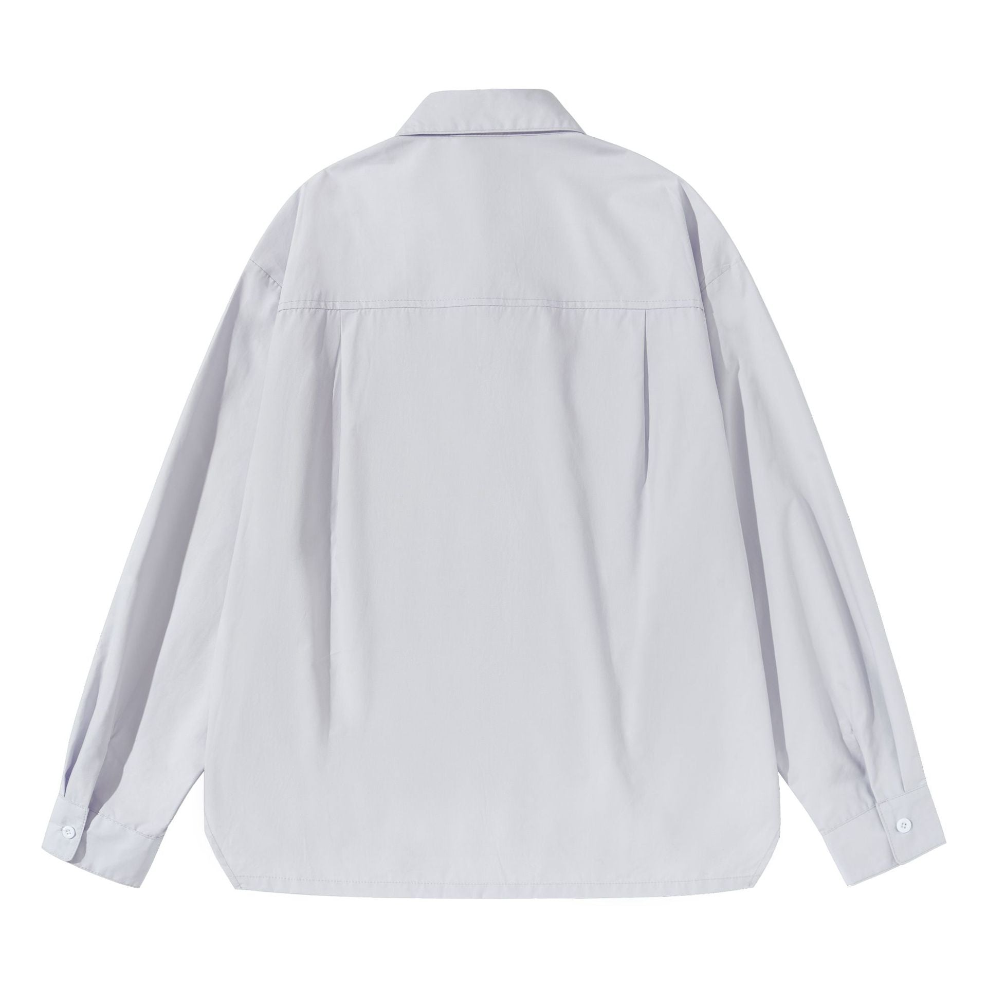 Women's Oversize Boxy Shirt Blouse made of lightweight cotton blend with chest pocket Chichicherry