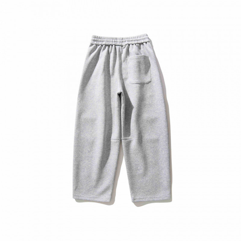 Unisex Wide Relaxed Jogging Pants made of French Terry with high elastic waistband and drawstring Chichicherry