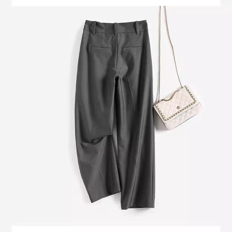 Women Elegant, high-waisted and flowing fabric trousers Chichicherry