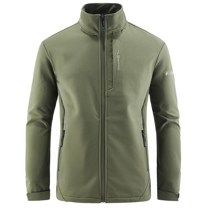 Men's Technical Softshell Jacket with windproof shell, high collar and zip pockets Chichicherry