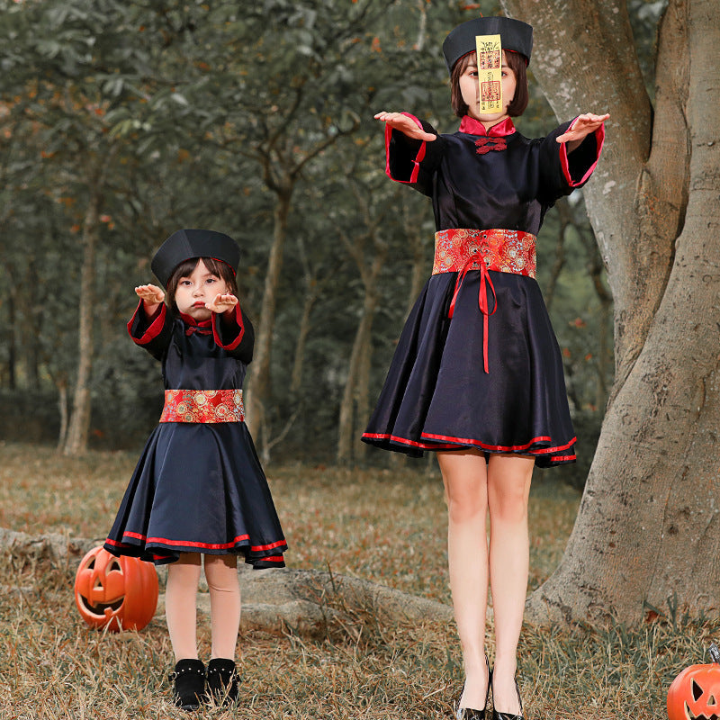 Girls traditional costume with floral pattern Chichicherry