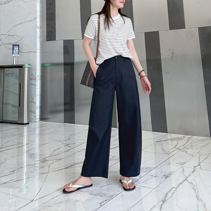 Women's Comfortable and Modern Wide Fabric Trousers Chichicherry