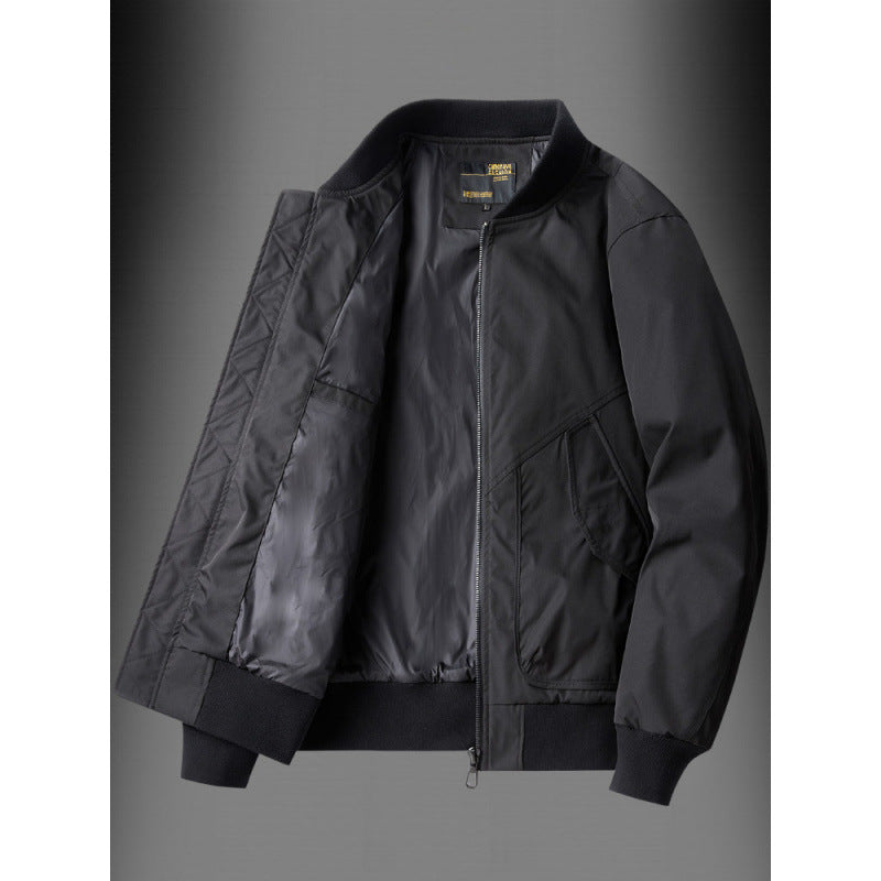Herren Classic Bomberjacke im Utility-Look mit gesteppter Thermofütterung und Schrägeingrifftaschen Chichicherry
